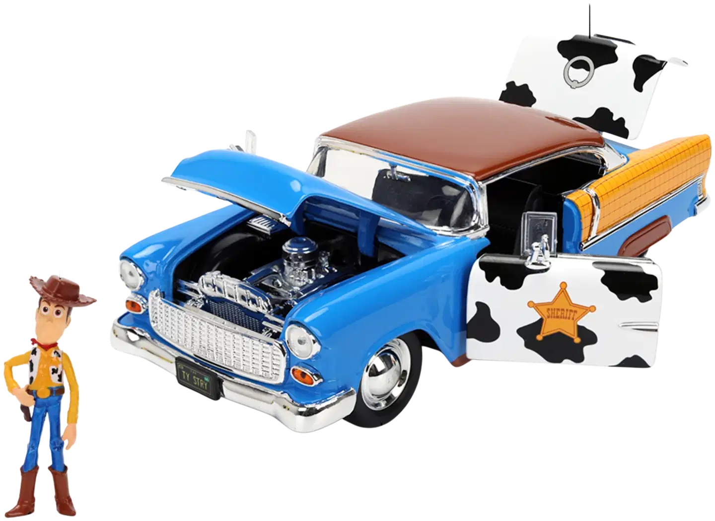 Jada Disney Toy Story Woody 1955 Chevrolet Bel Air, 19 cm, 1:24, die-cast - 3