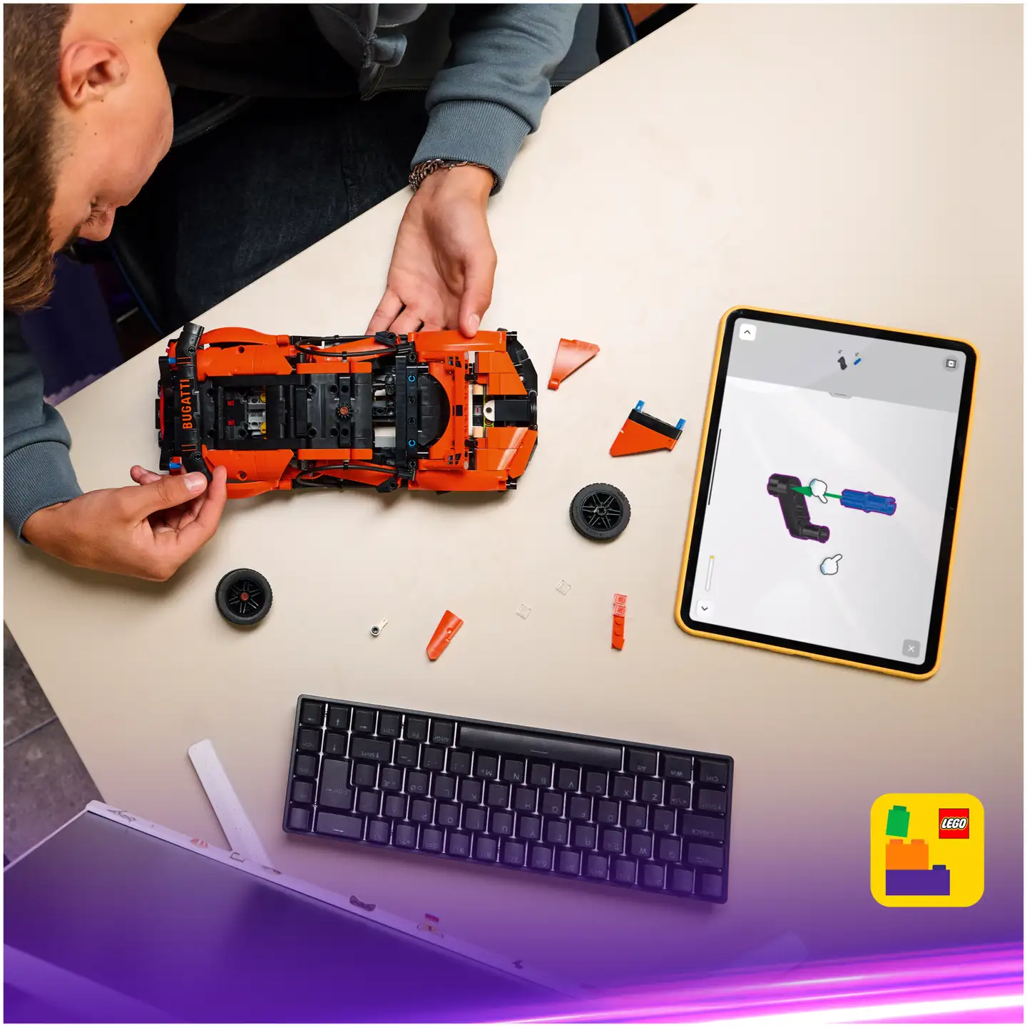 LEGO® Technic 42222 Bugatti Chiron Pur Sport ‑hyperauto - 3