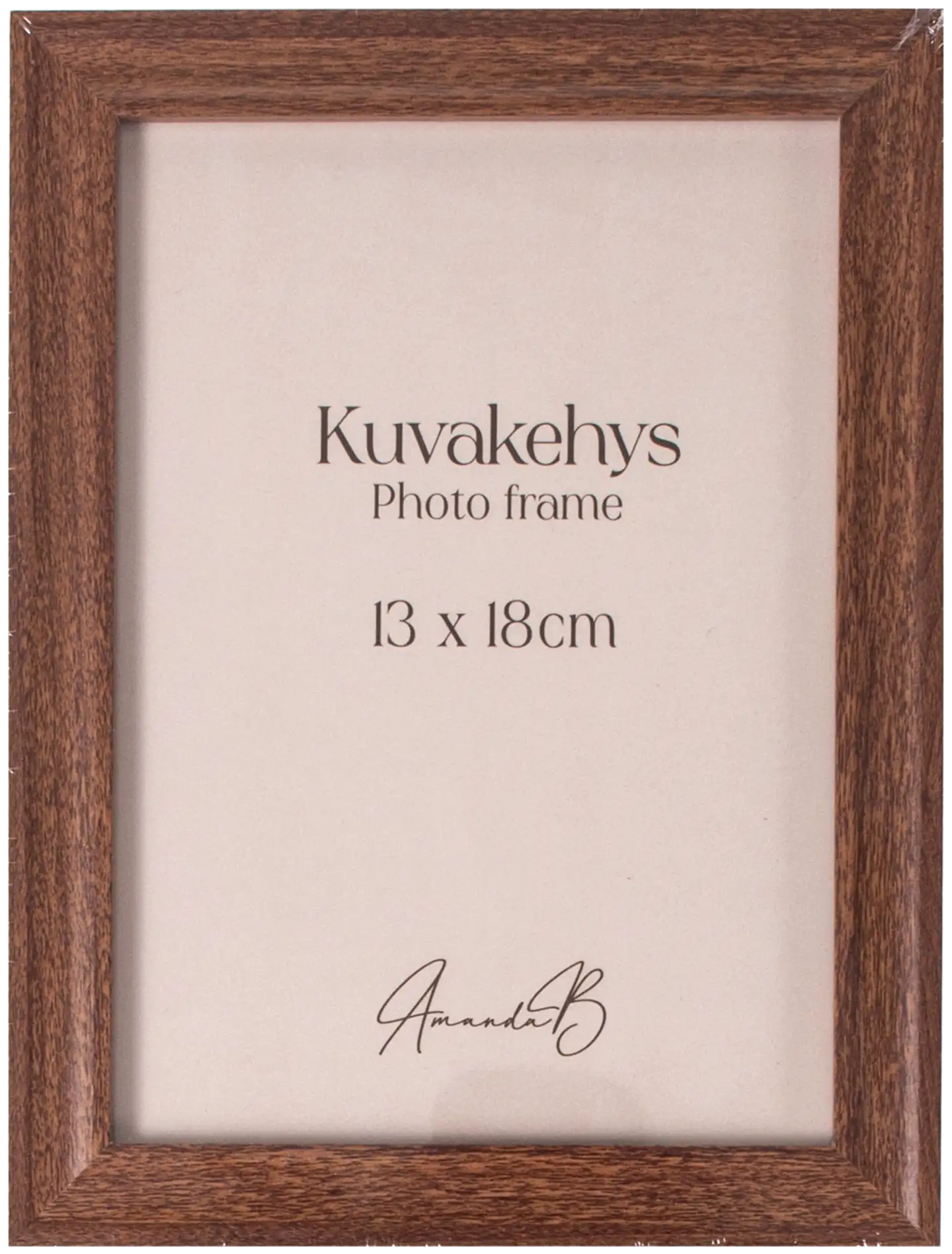 AmandaB Valokuvakehys 13x18cm, tumma puu