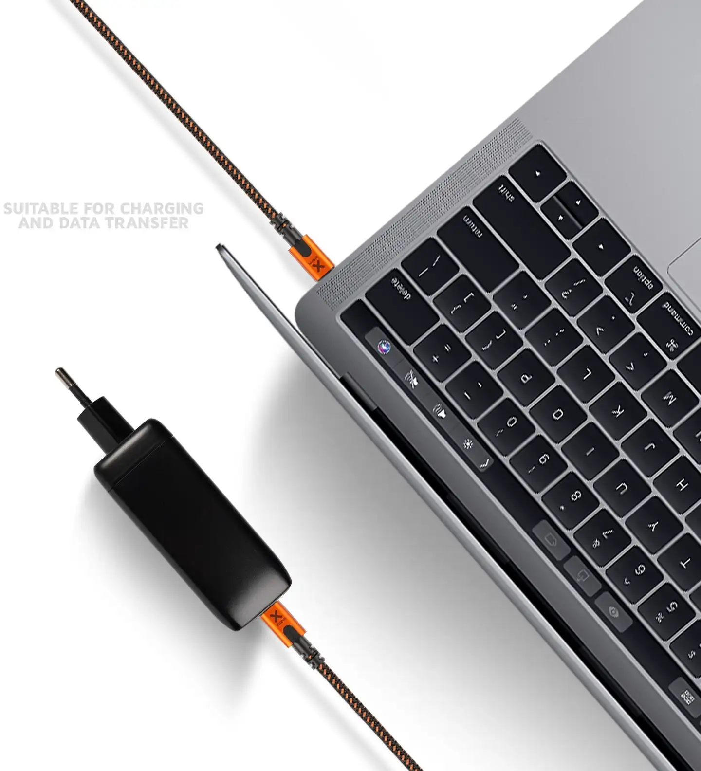 Xtorm USB-C/USB-C kaapeli 100W 1,5m CXX005 musta/oranssi - 6