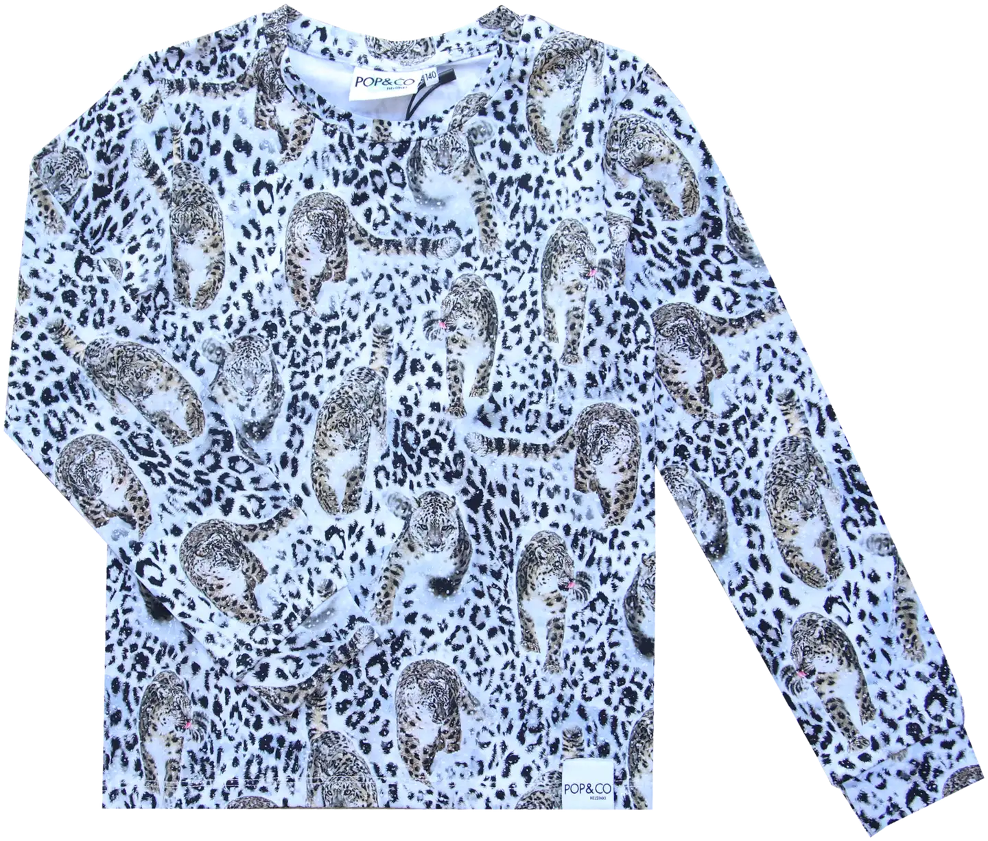 Pop&co lasten trikoopaita Alex 1807 - leopard