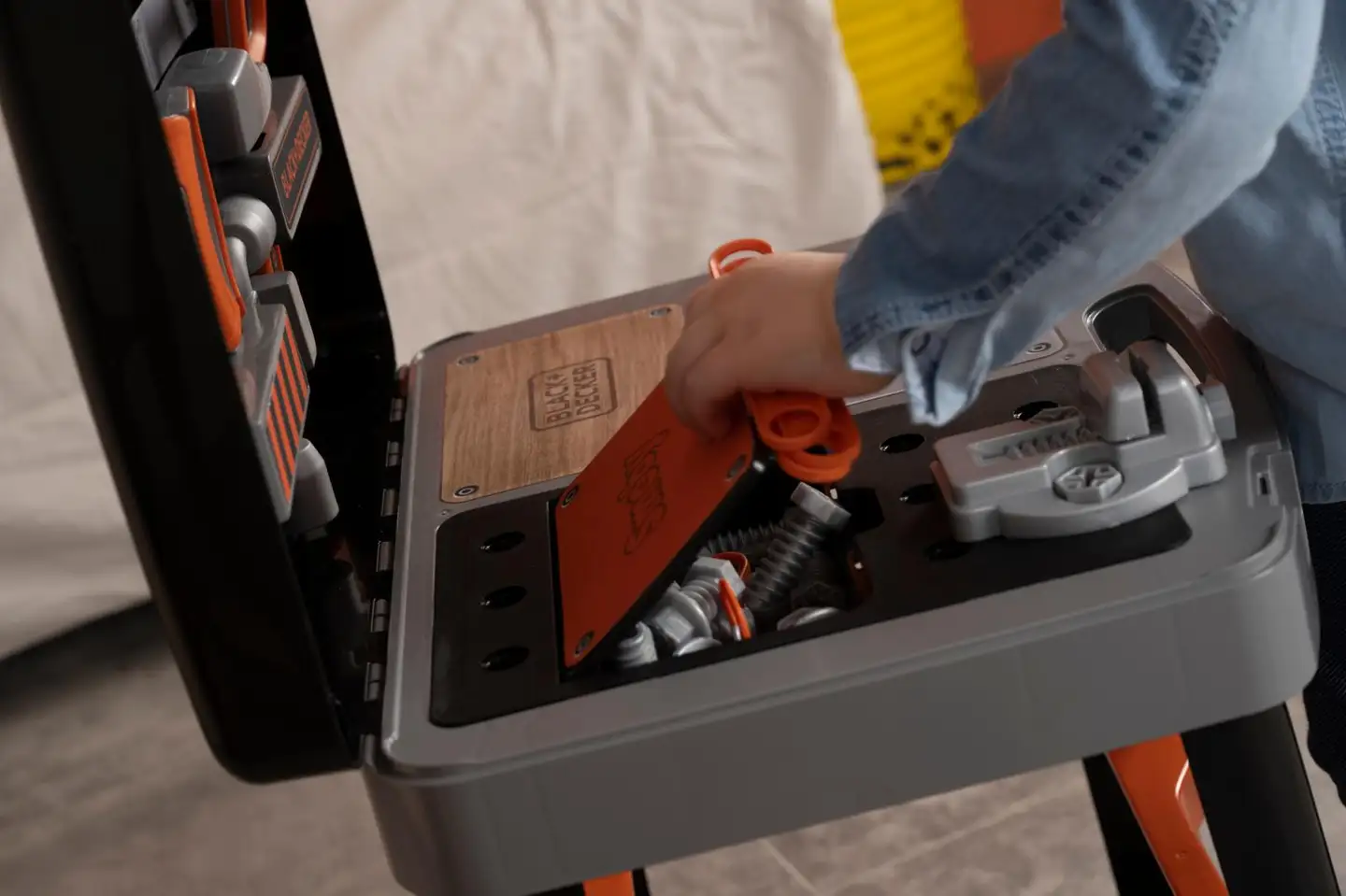 Smoby Black+Decker Bricolo Smart, koottava työkalupenkki leikkeihin - 13