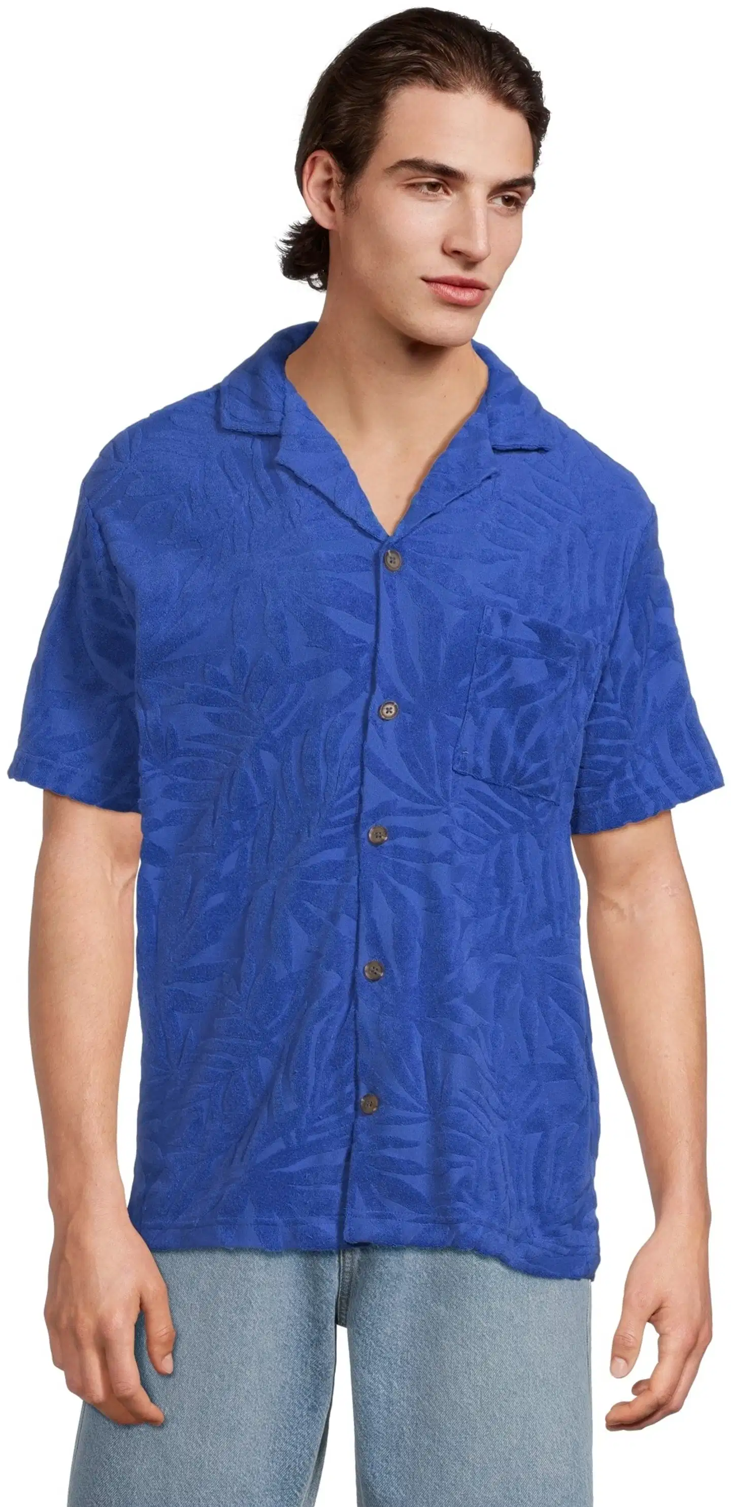 WKLY. miesten kesäpaita terry 195W152603 - dazzling blue - 1