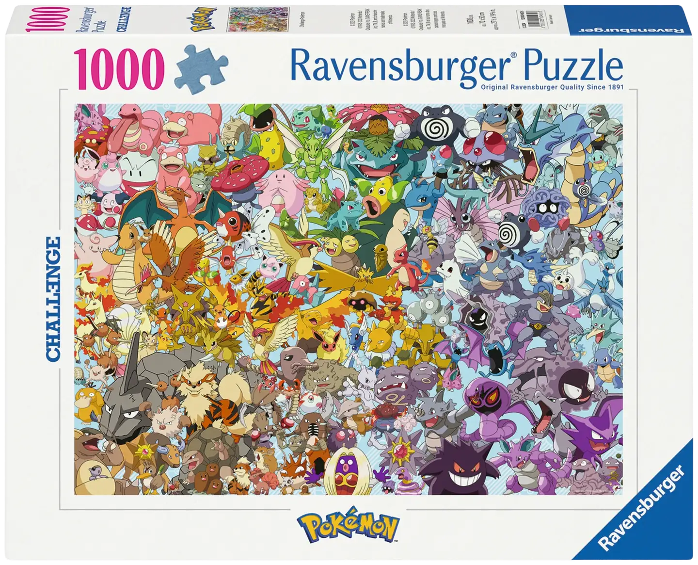 Ravensburger palapeli 1000 palaa, erilaisia - 2