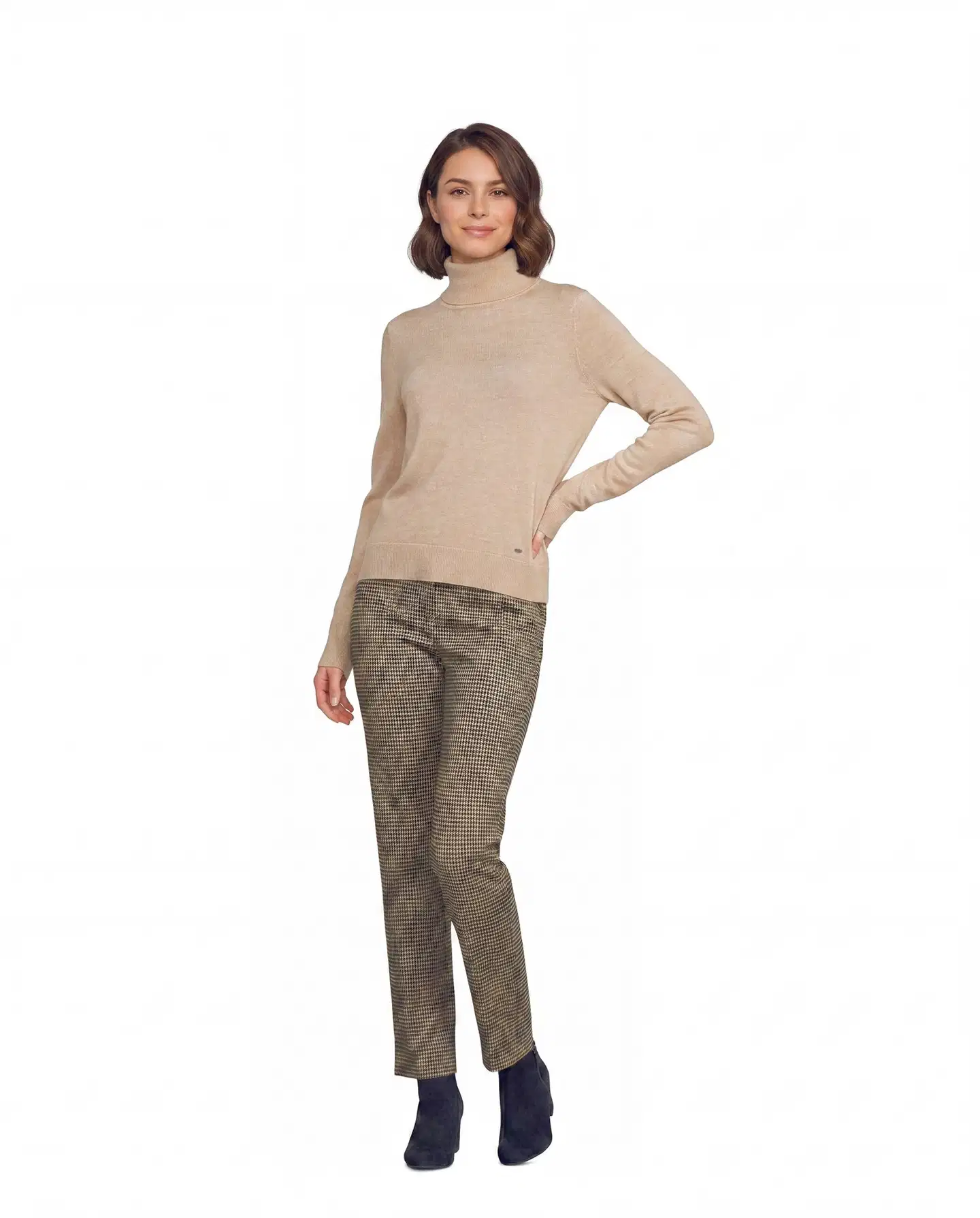 London Fog naisten merinovillapoolo 213L264005 - beige - 4