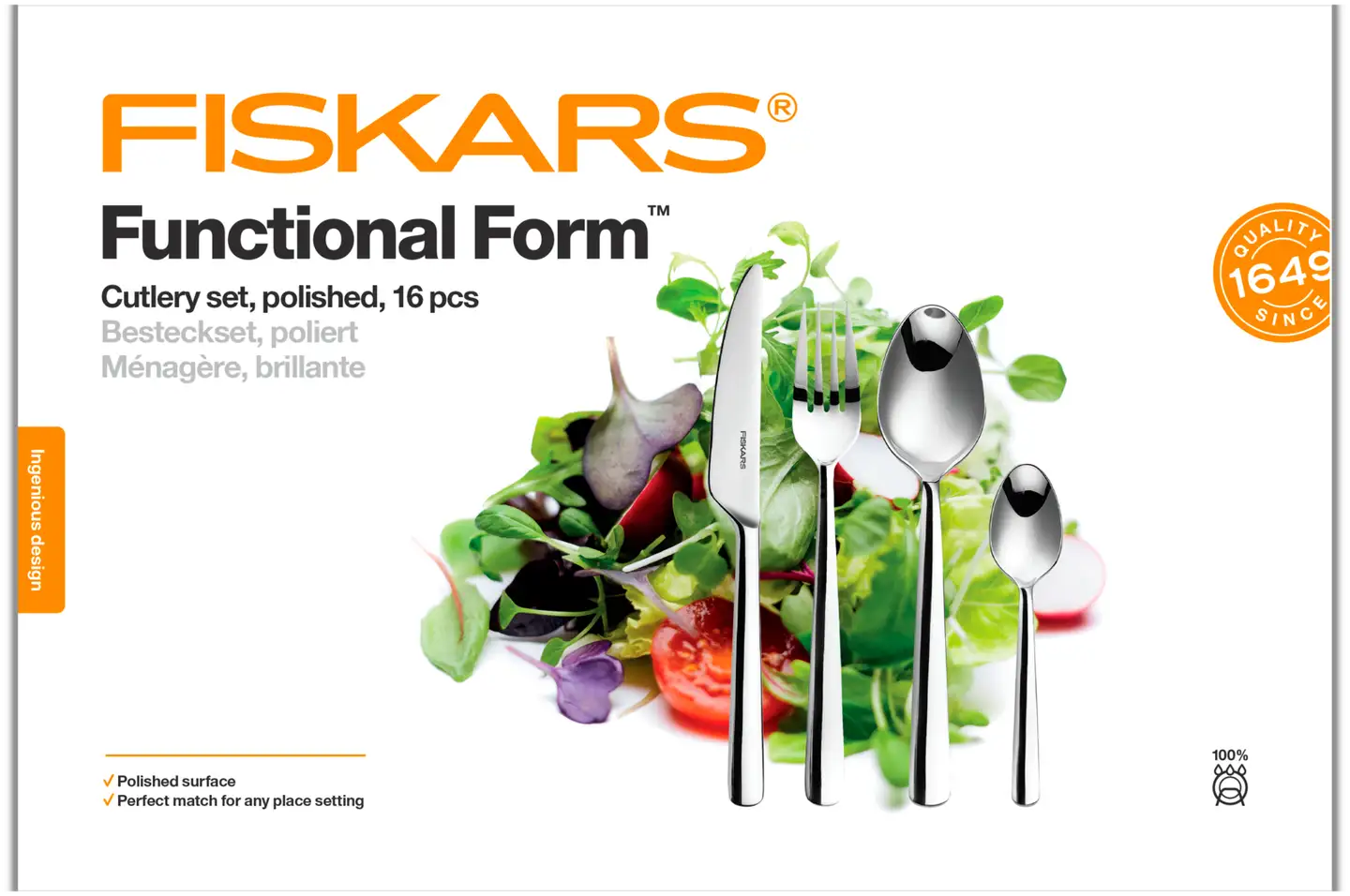 Fiskars FF aterinpakkaus 16 kpl kiiltävä - 2