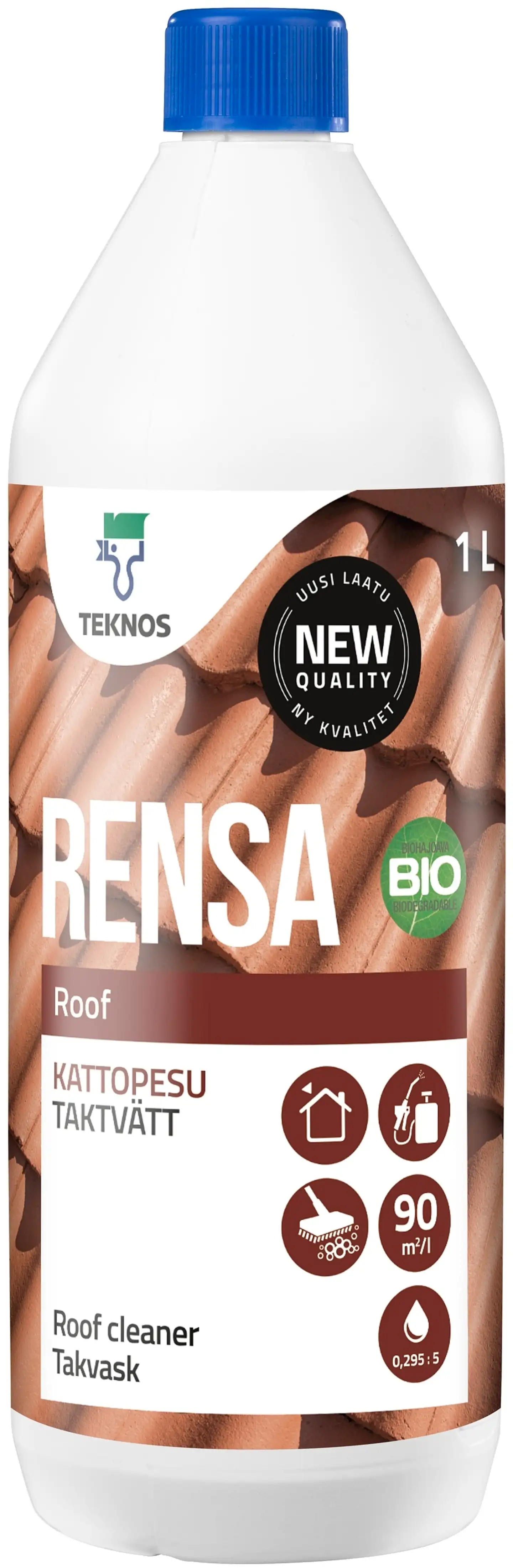 Teknos kattopesu Rensa Roof 1 l