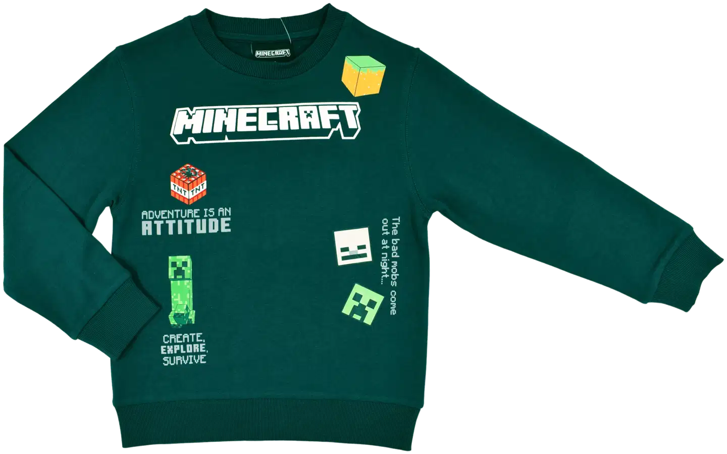 Minecraft lasten college KC-MNCT47B - VIHREÄ