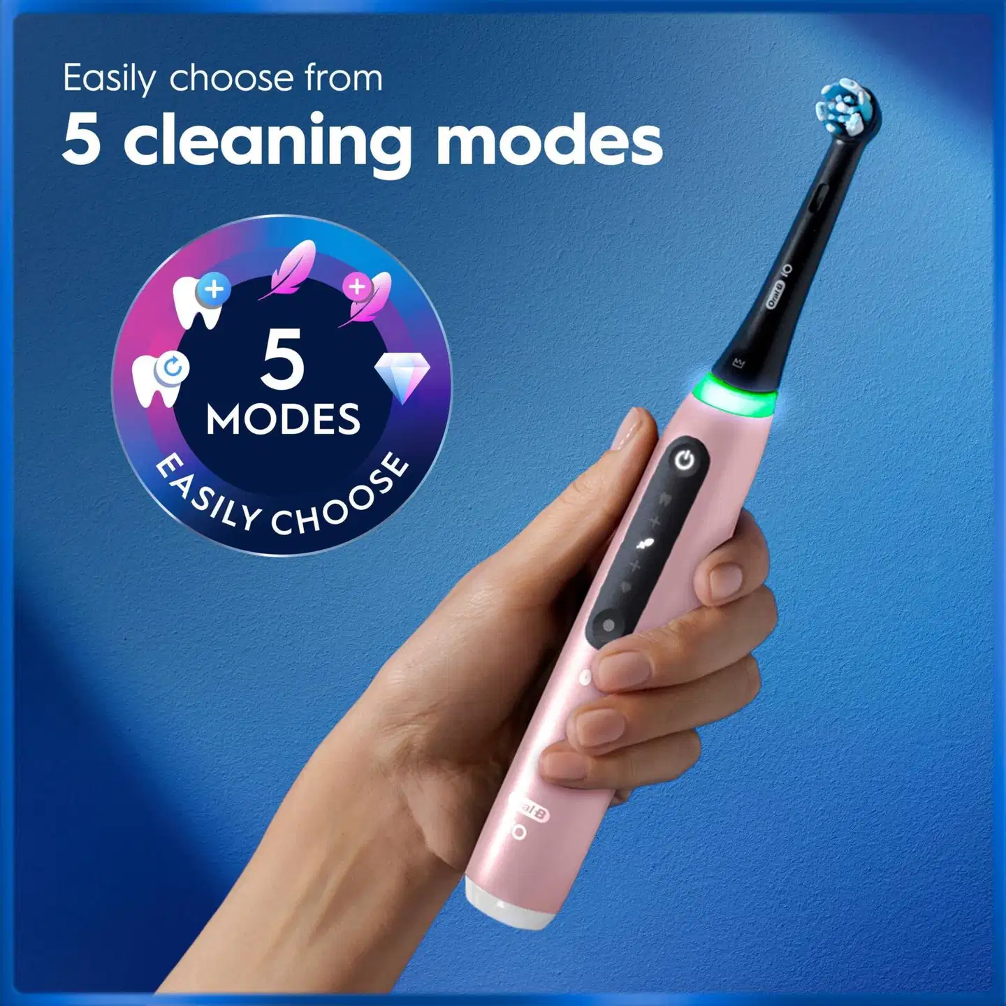 Oral-B iO5 Blush Pink sähköhammasharja +Travel Case+Refill Holder - 2