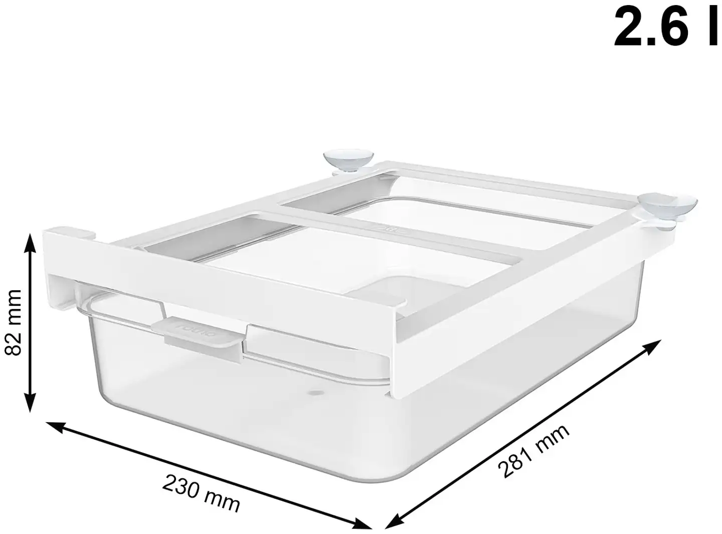 Rotho jääkaappirasia Cauma 2,6 l - 4