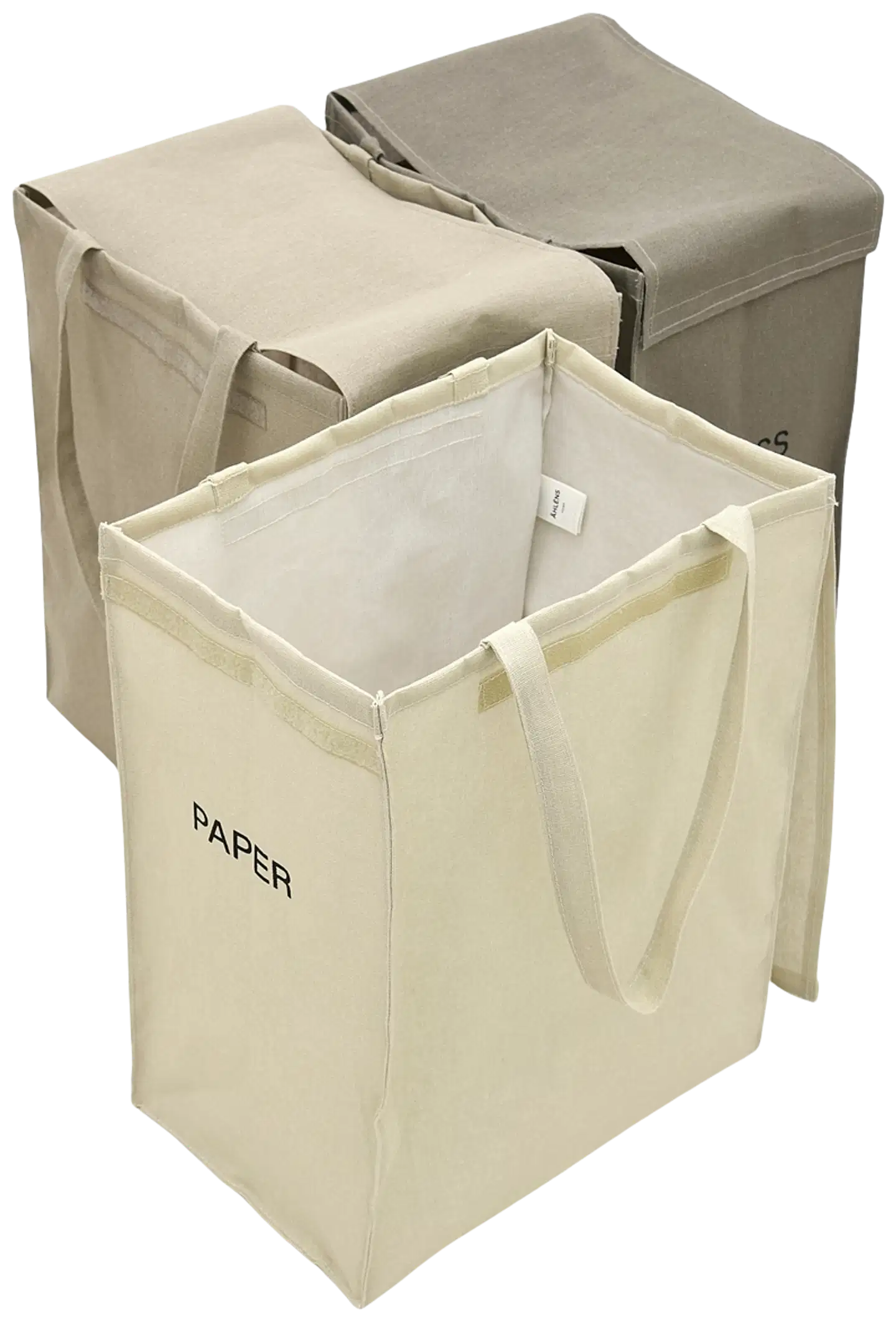 Åhléns Home säilytyskorisetti 3 pack Recycle 22x35x45 cm Beige Multi - 2