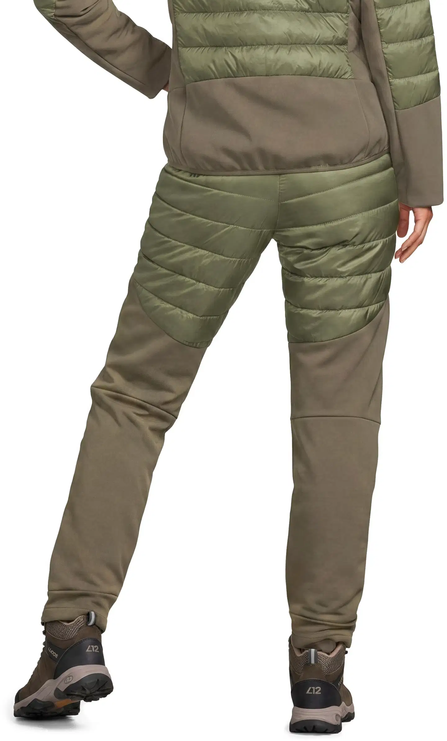 Luode12 naisten hybridihousut 223L332677 - Burnt olive - 3