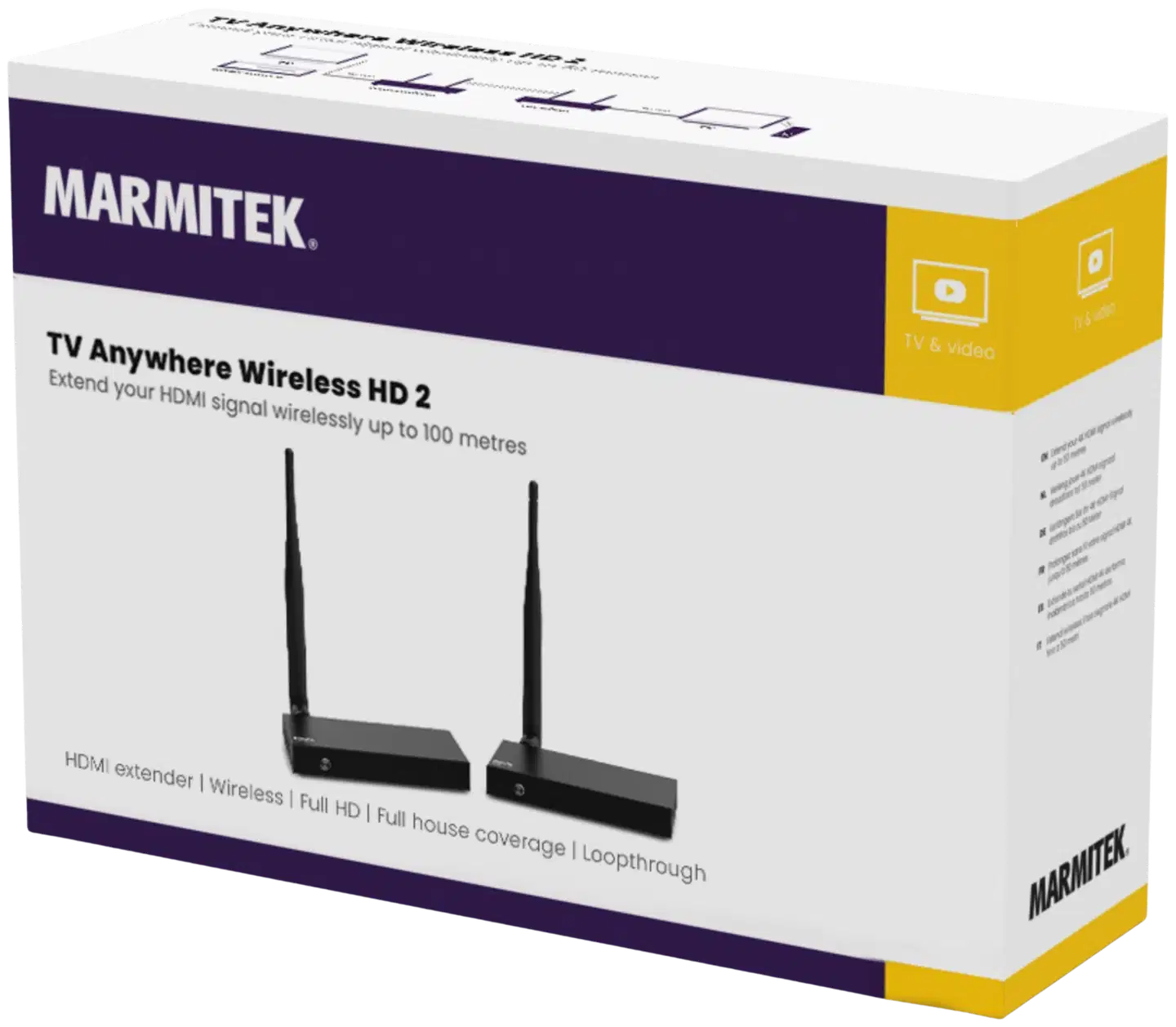 Marmitek Langaton HDMI-järjestelmä Marmitek TV Anywhere Wireless HD 2 - 7