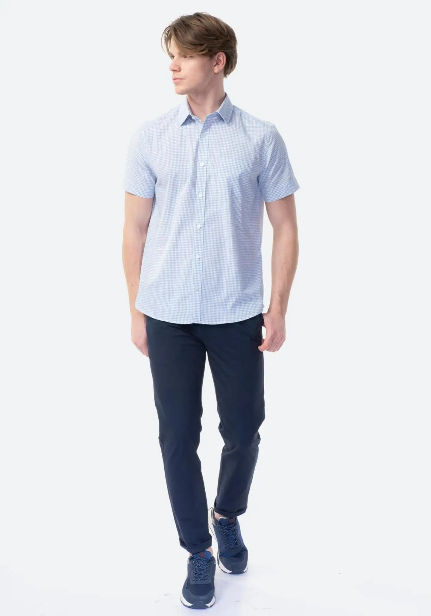 TEX miesten lyhythihainen kauluspaita I274798 - WHITE 1 - 4