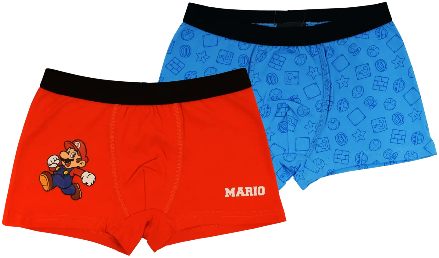 Super Mario lasten bokserit 2-pack - punainen/sininen