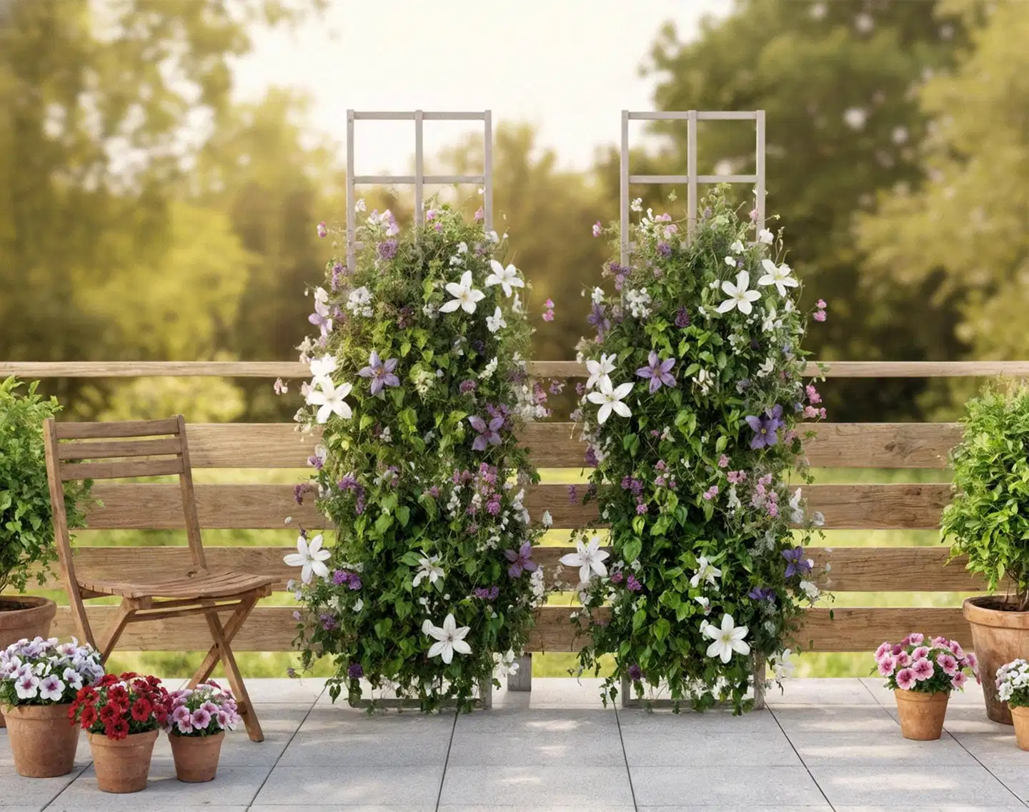 Köynnösritilä, vaalean harmaa, 40x180cm - 5