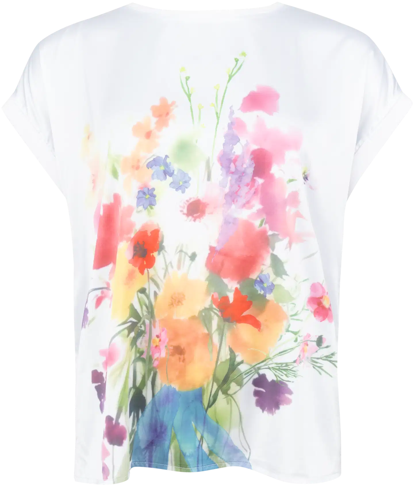 House naisten T-paita 213H261401 - white front print - 1