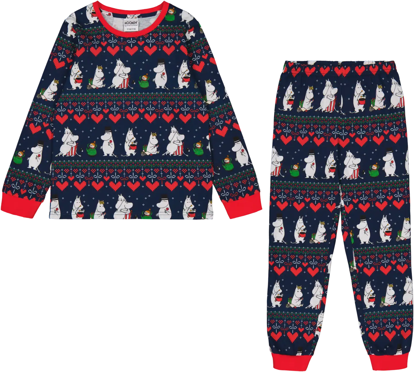 Moomin by Martinex lasten pyjama Talvisydän 590398 - tummansininen - 1