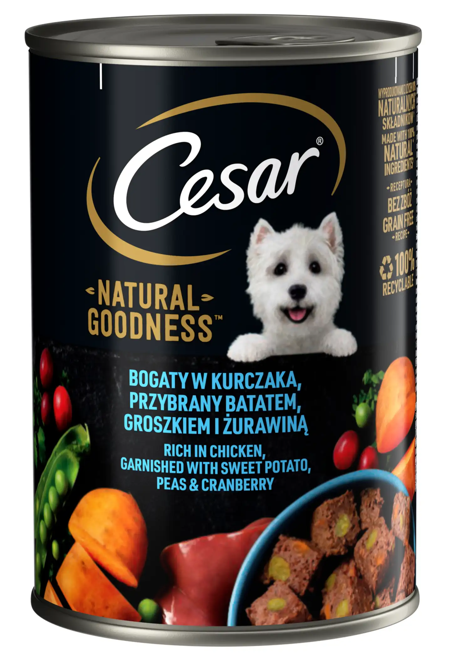 Cesar 400g Natural Goodness Kanaa ja Bataattia tölkki