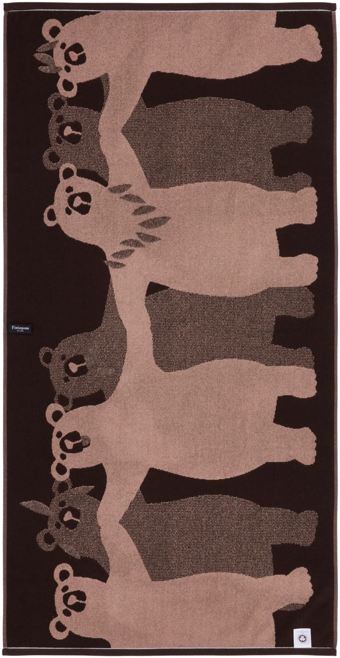 Finlayson kylpypyyhe Kopla 70x140cm tumma ruskea - 3