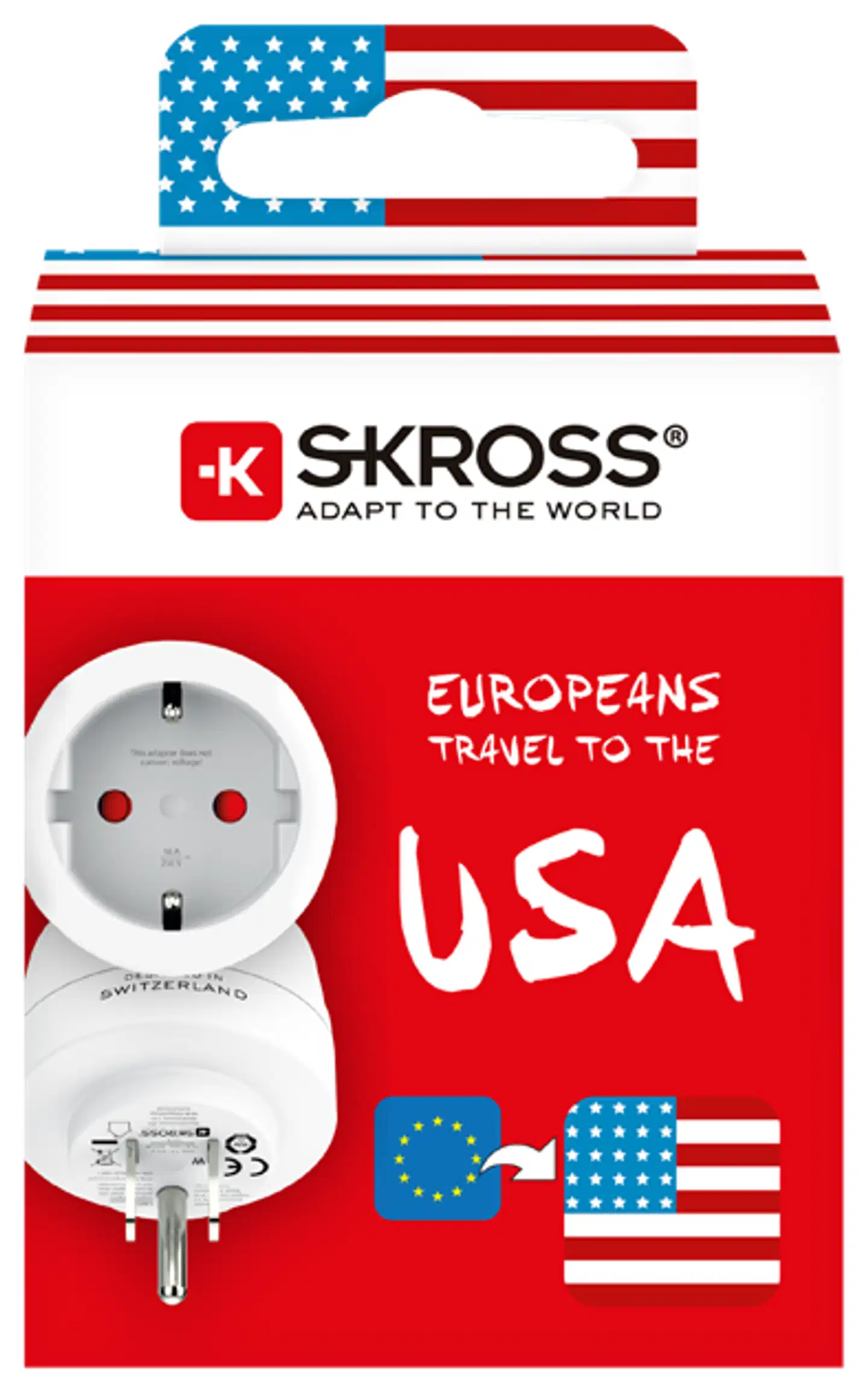 Skross Eurooppa - USA -adapteri - 4
