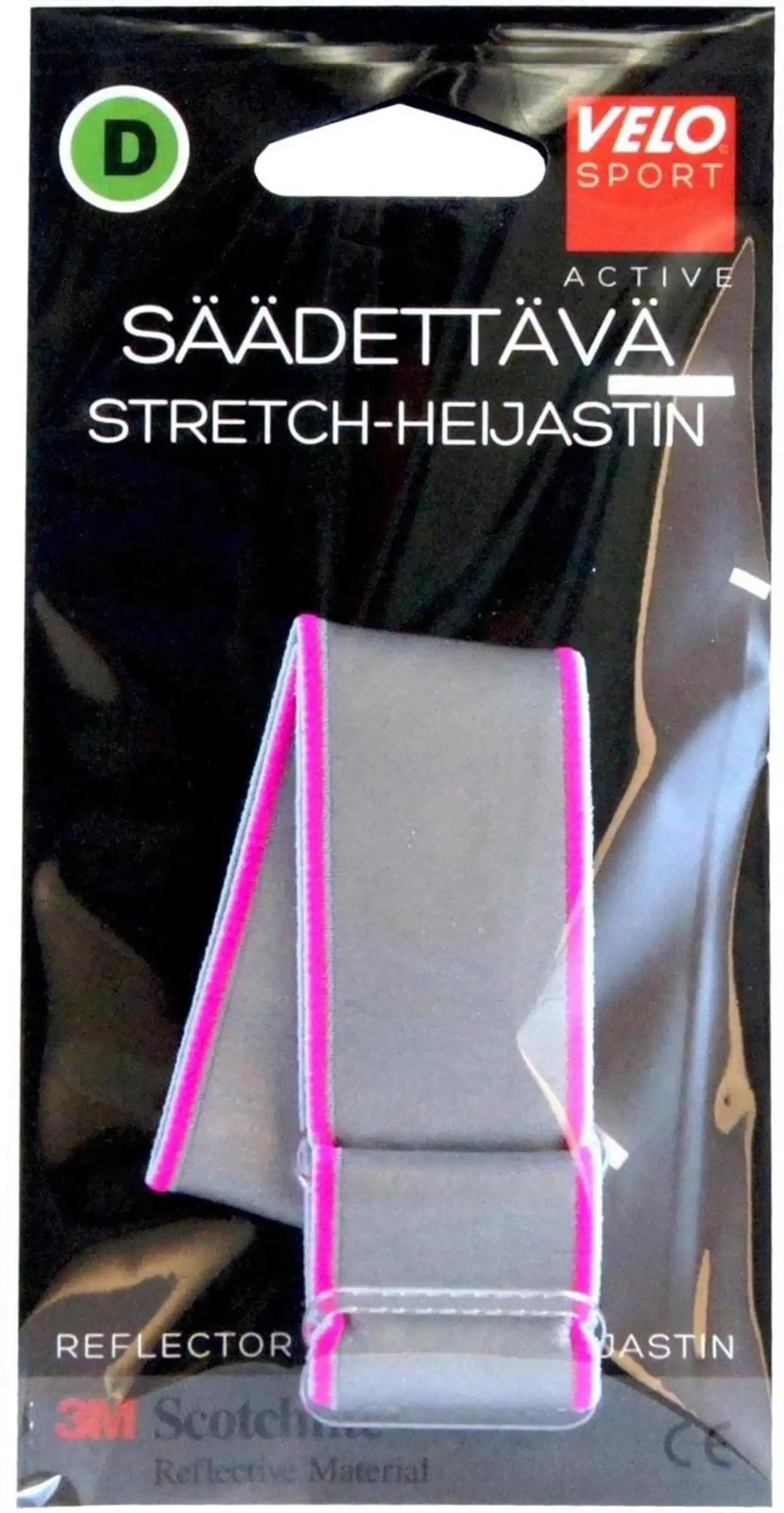 Velo D Säädettävä Heijastinnauha pinkki
