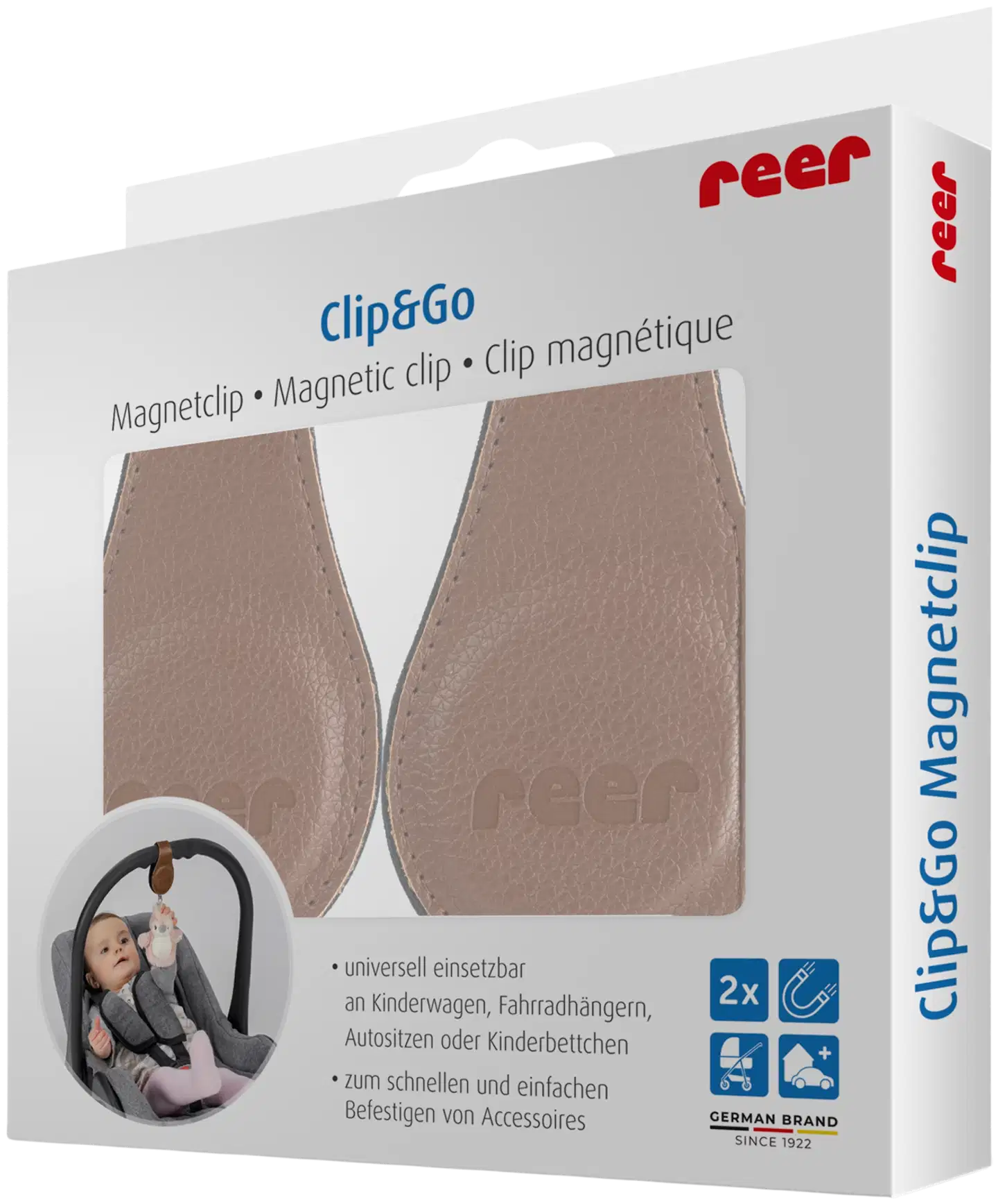 Reer Clip&Go magneettikiinnikkeet 2 kpl - 2