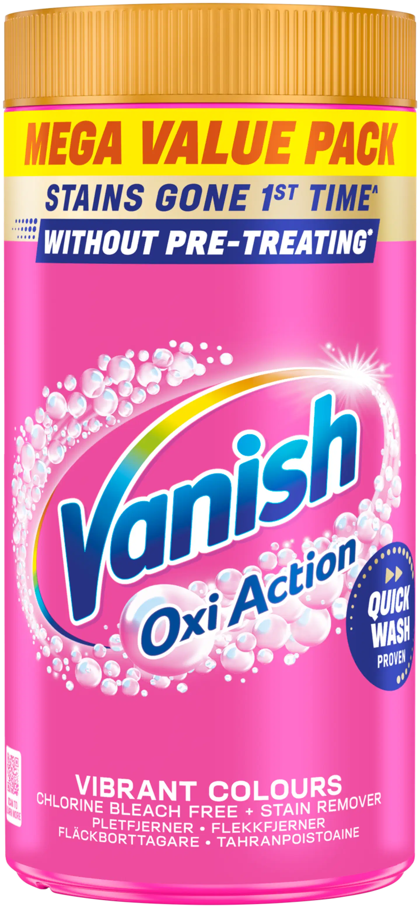 Vanish Pink pyykinpesutehoste ja tahranpoistojauhe 2kg