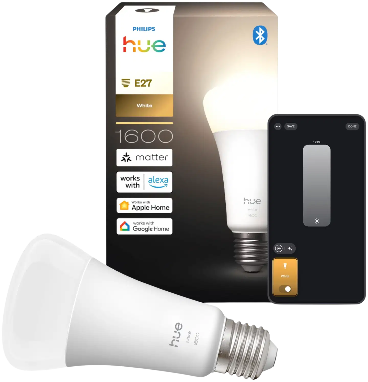 Philips Hue LED-lamppu 13.5W A67 E27 2700K 1600LM valkoinen - 2