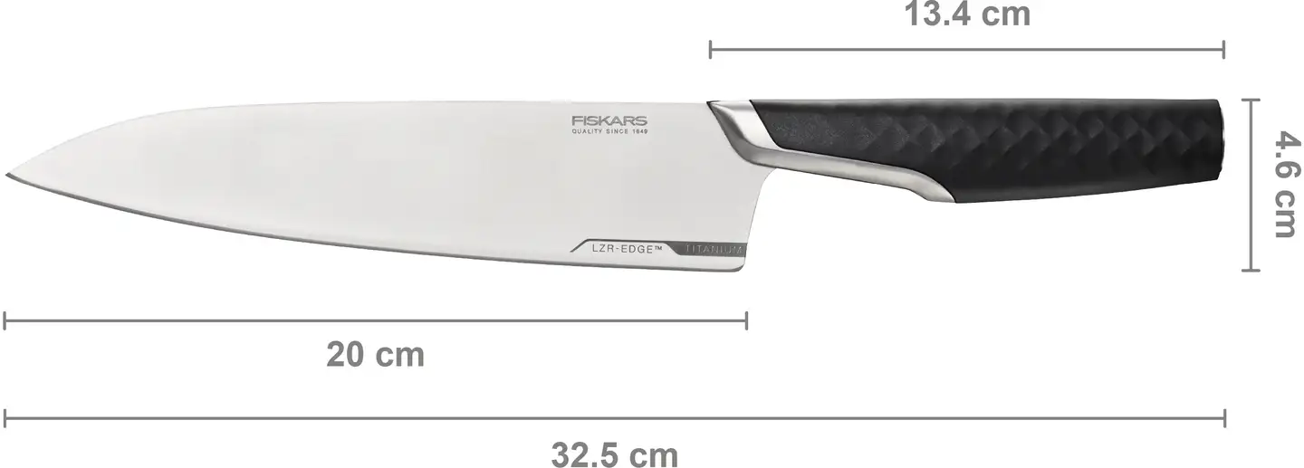 Fiskars Taiten iso kokinveitsi 20cm - 8