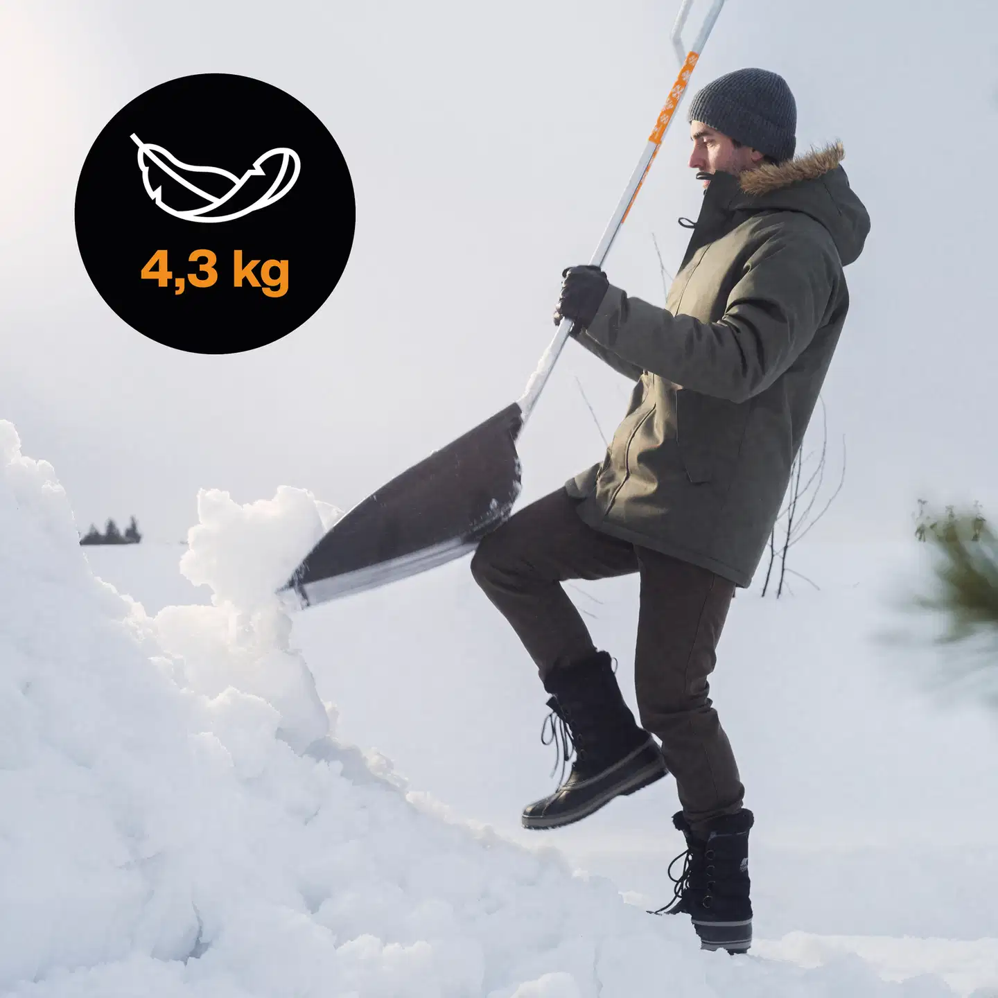 Fiskars Plus lumikola musta - 11
