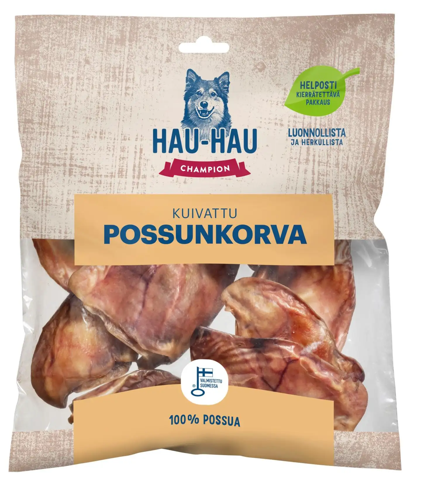 Hau-Hau Champion Kuivattu possunkorva 480 g