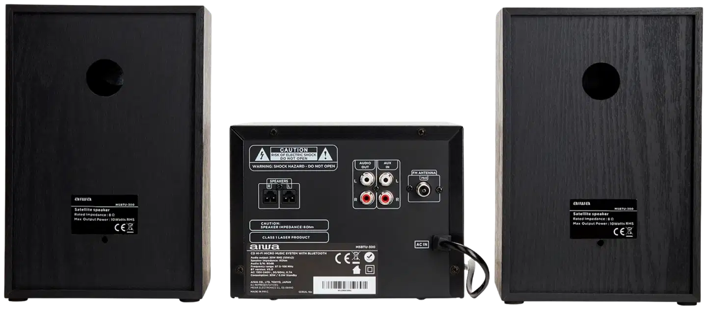 Aiwa mikrohifijärjestelmä MCBT-350 musta - 3