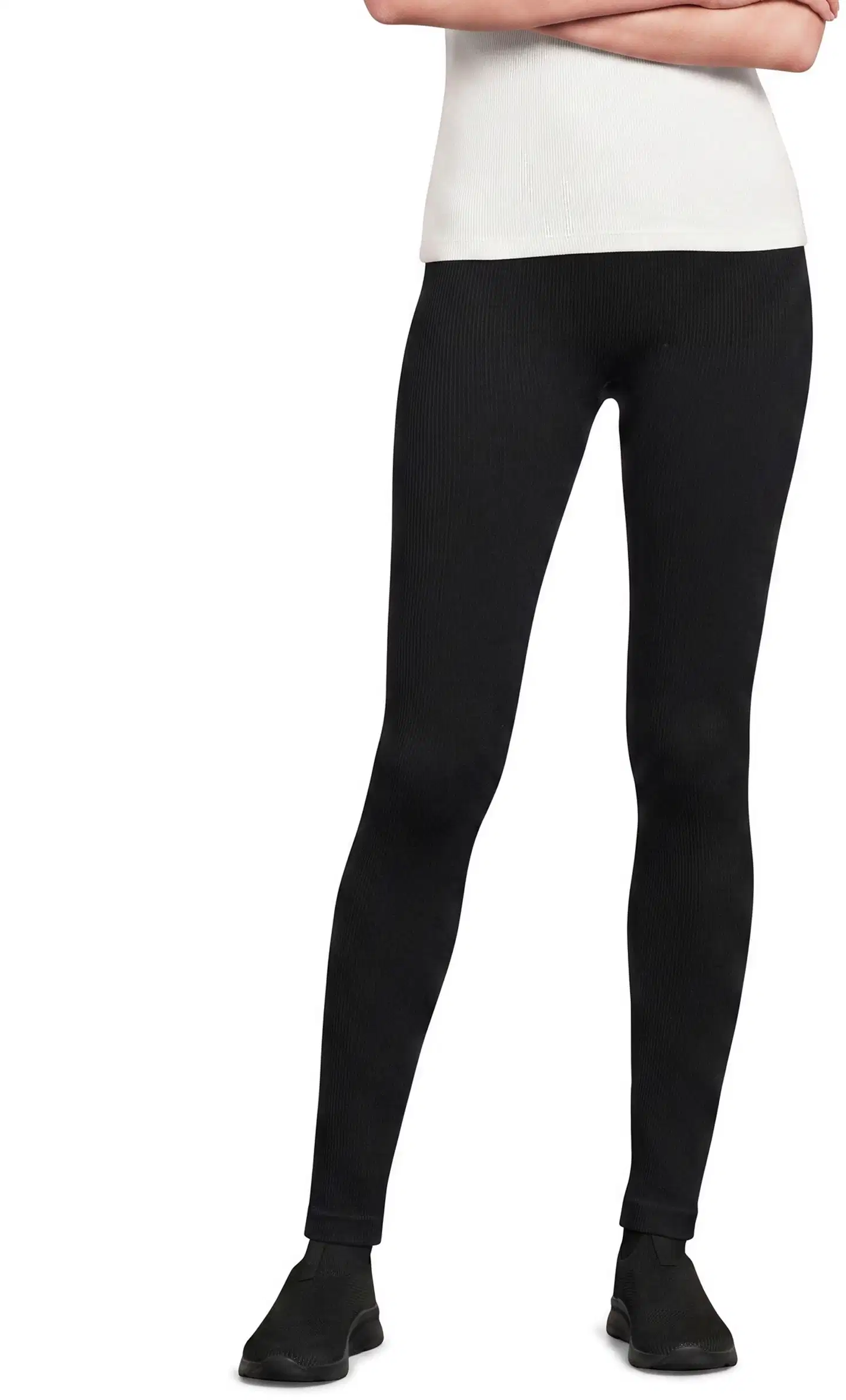 House naisten ribbileggingsit Rib leg - Jet black - 1
