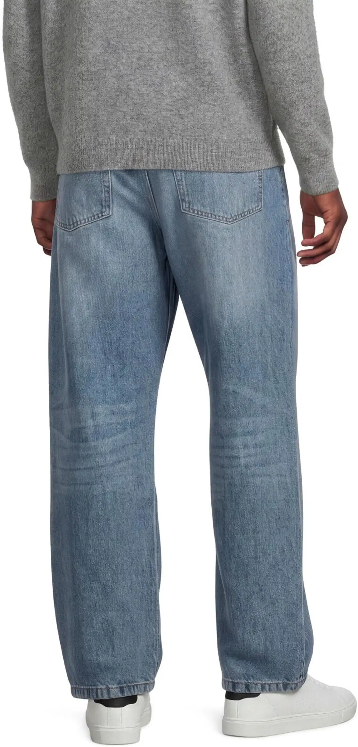 WKLY. miesten farkut Loose fit 202W042606 - Mid-blue denim - 3