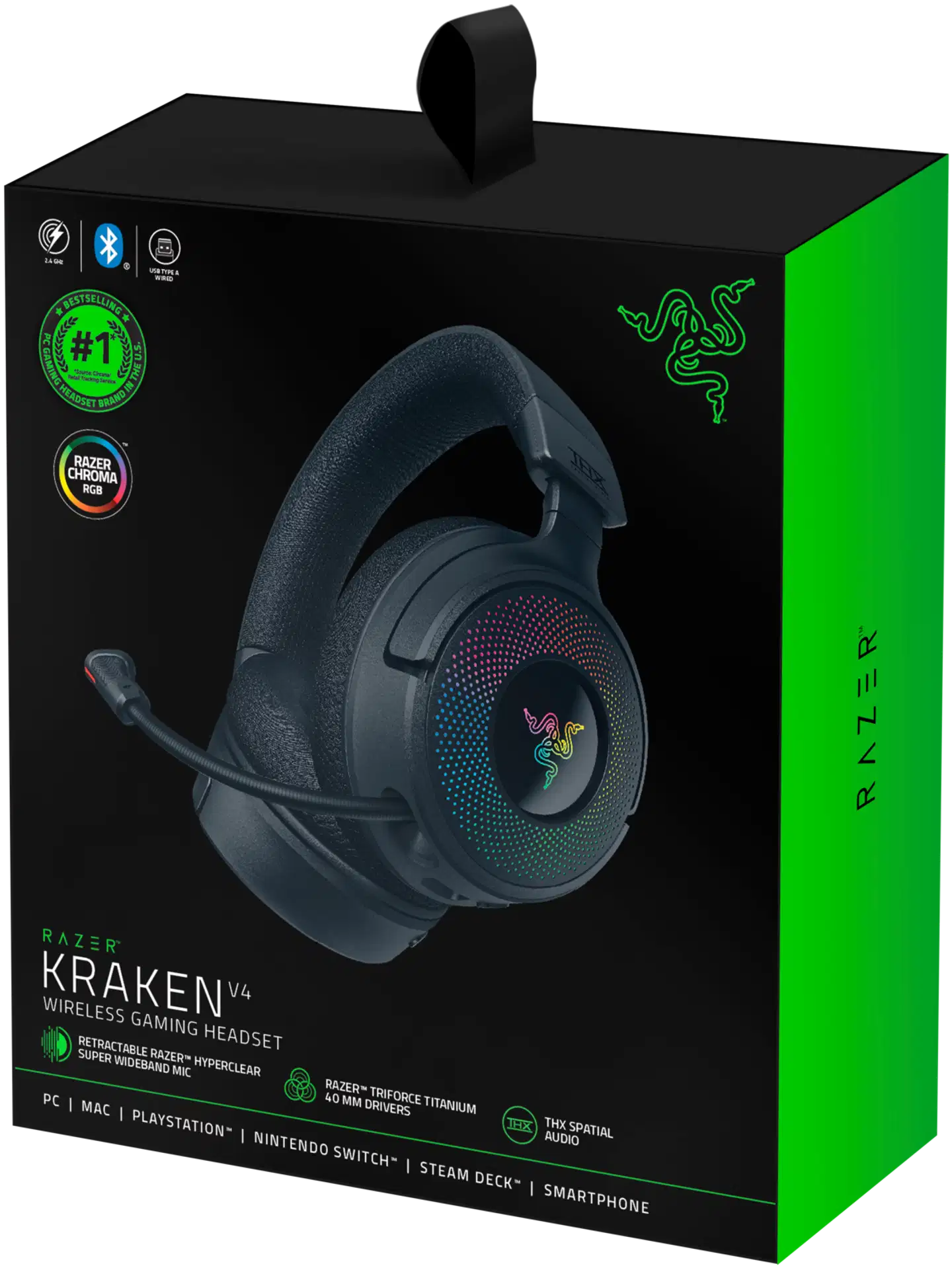 Razer Kraken V4 langattomat pelikuulokkeet - 7