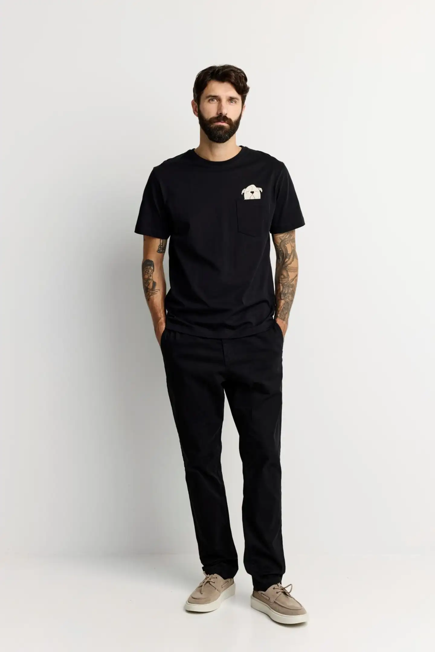 Finlayson miesten t-paita Koiruuksia - BLACK - 2