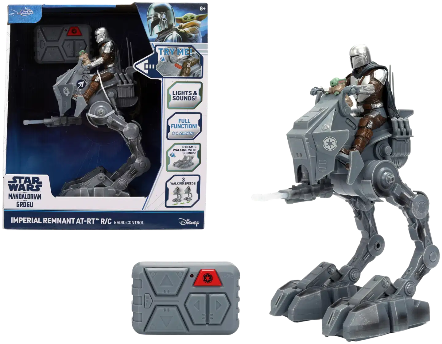 Jada - RC Star Wars AT-RT 29,5 cm, radio-ohjattava, 2 kanavainen ohjain, taajuus 2,4 GHz - 1