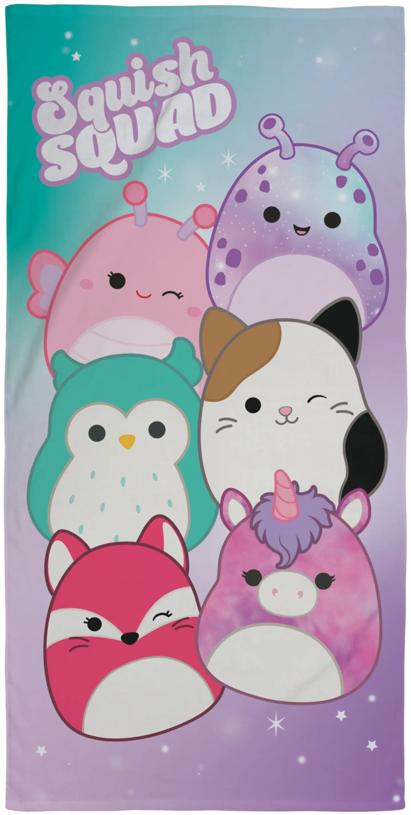 Lasten kylpypyyhe Squishmallows 70x140 cm - 1