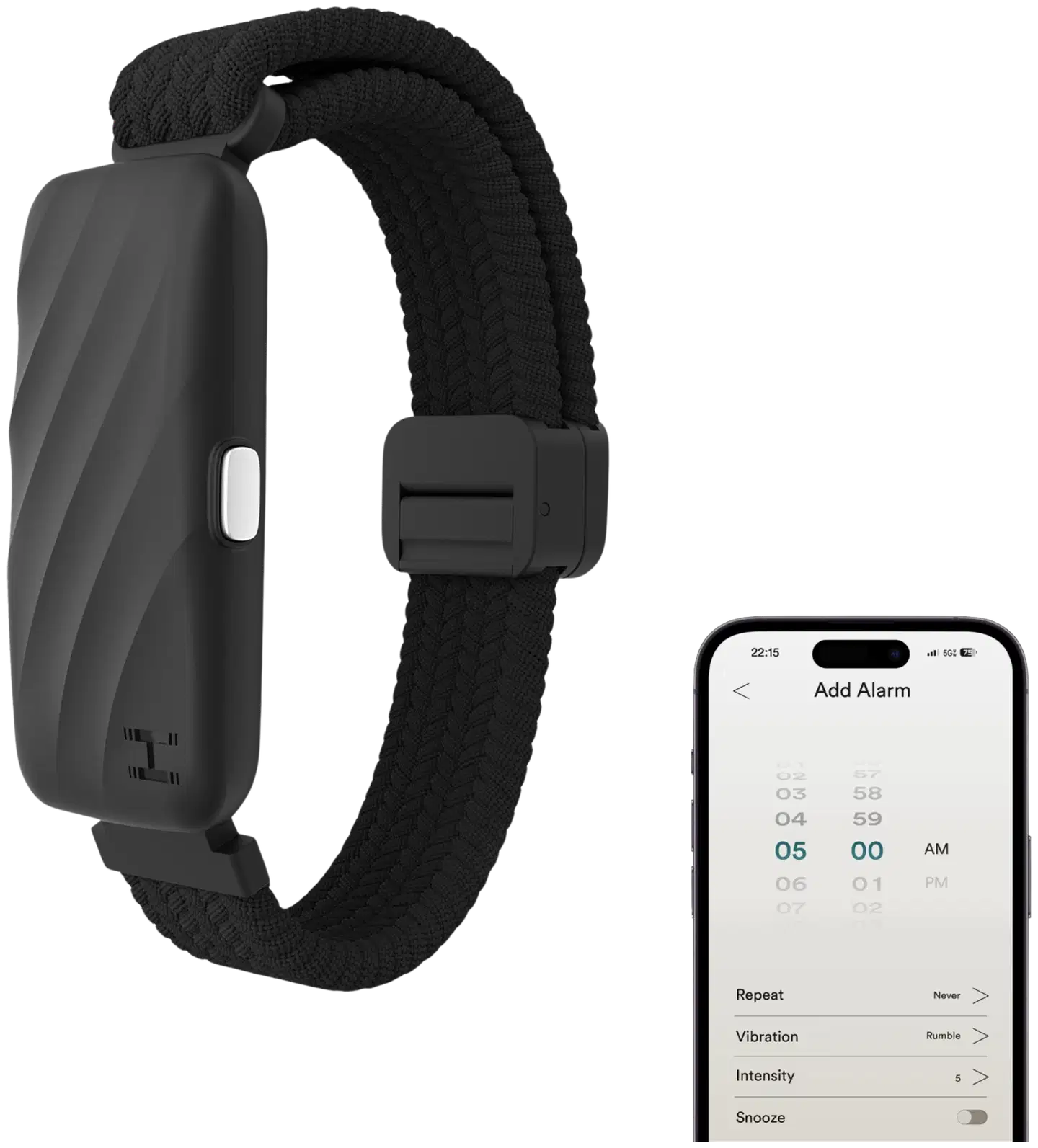 Homedics SS-WB100BK-WW - WakeBand™ Silent Alarm herätysranneke, musta - 2