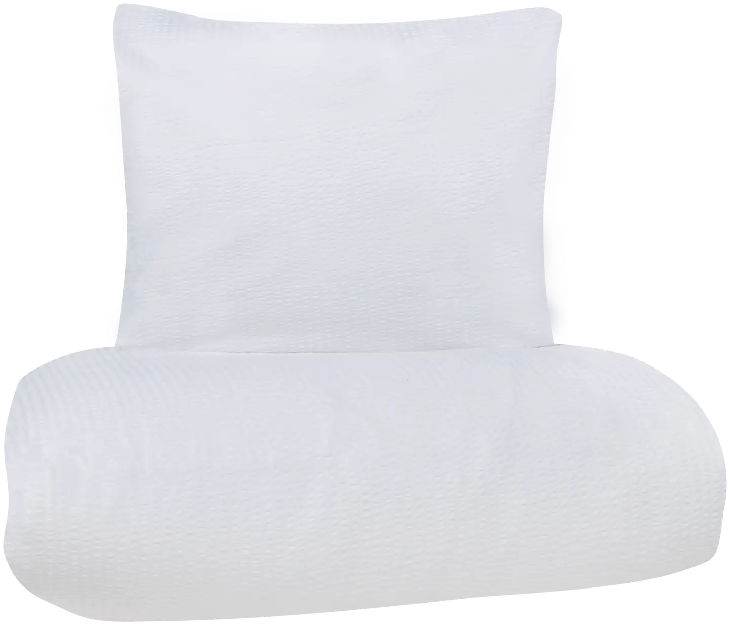 House pussilakanasetti Seersucker 150x210 cm valkoinen - 1