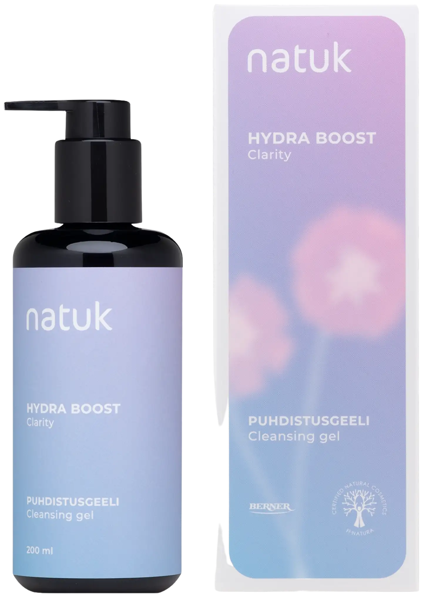 Natuk Hydra Boost 200ml Puhdistusgeeli - 1