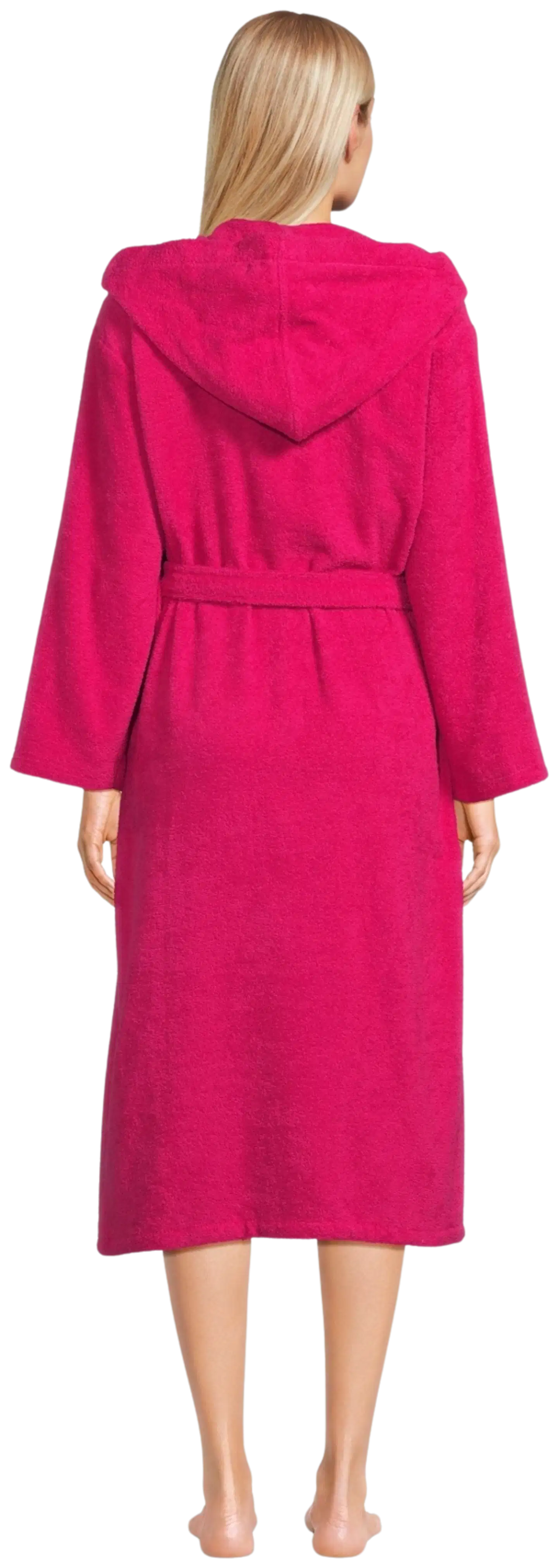 Actuelle naisten frotee-kylpytakki 215AW1924 - Fuksia - 3