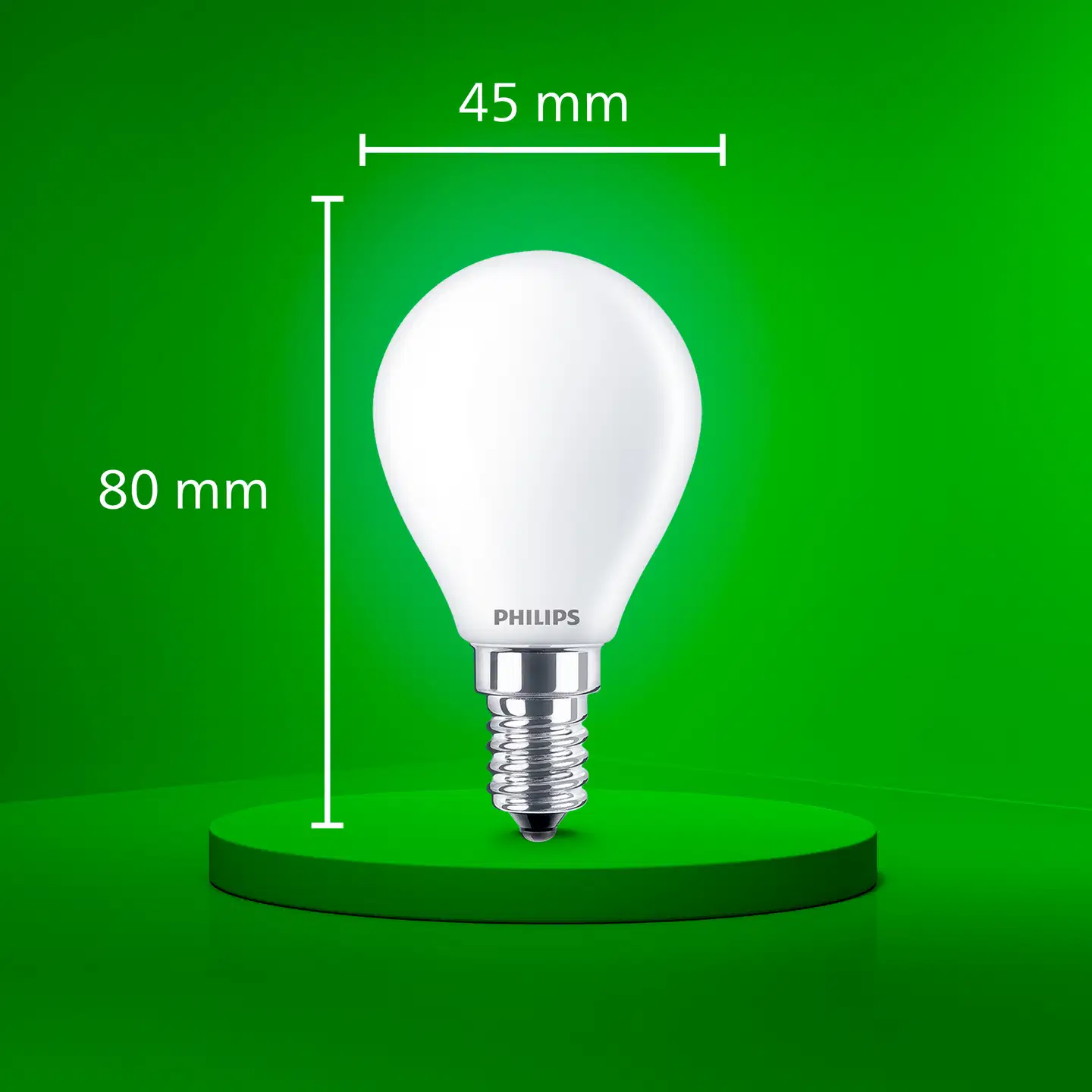 Philips Ultra Efficient LED-lamppu 2.3W P45 E14 2700K 485LM huurrettu - 4