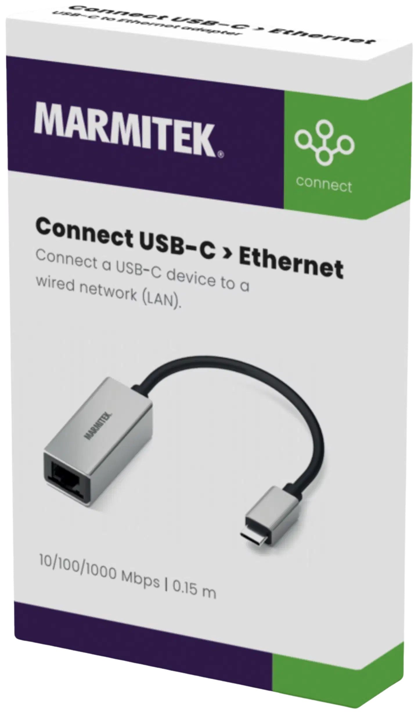 Marmitek Connect USB-C Ethernet -adapteri - 4