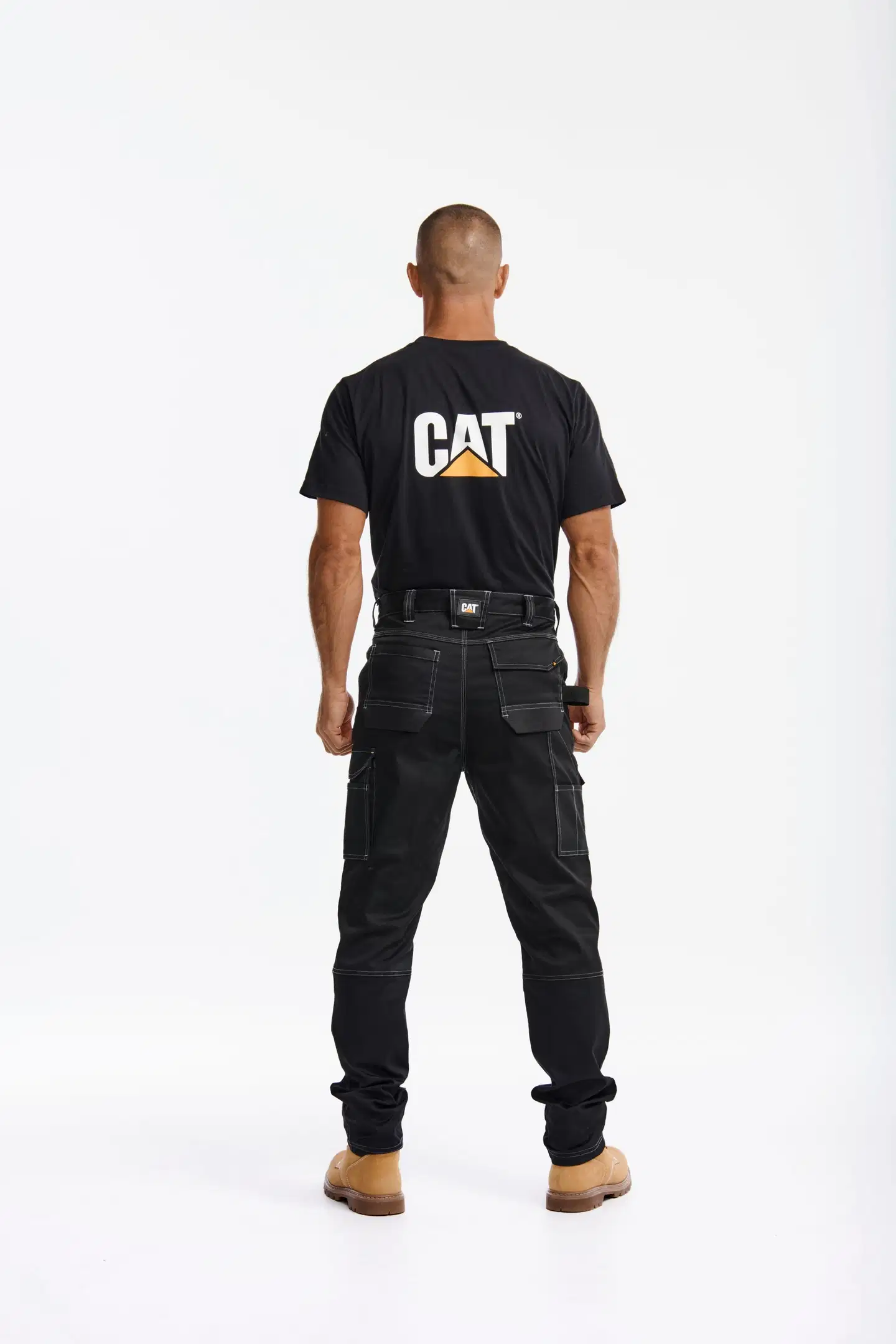 CAT työhousut 1080047 - MUSTA - 2