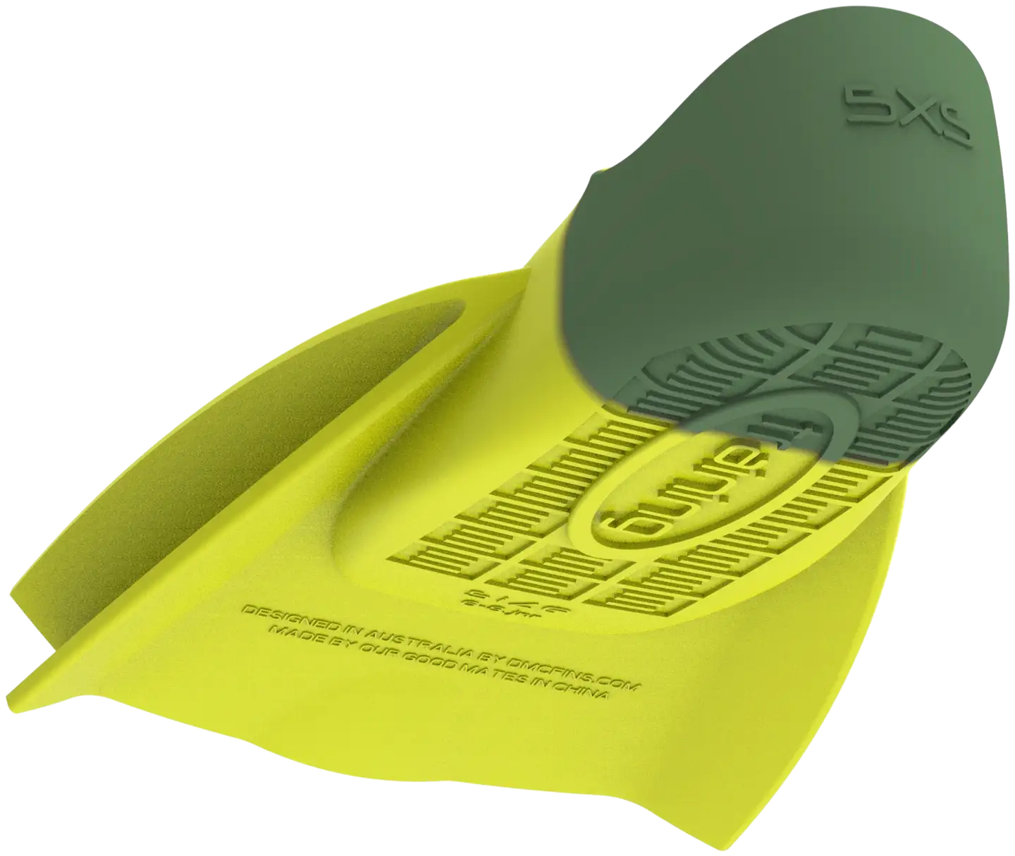 Speedo dmc original fin räpylät m - Hyper yellow/olive - 4