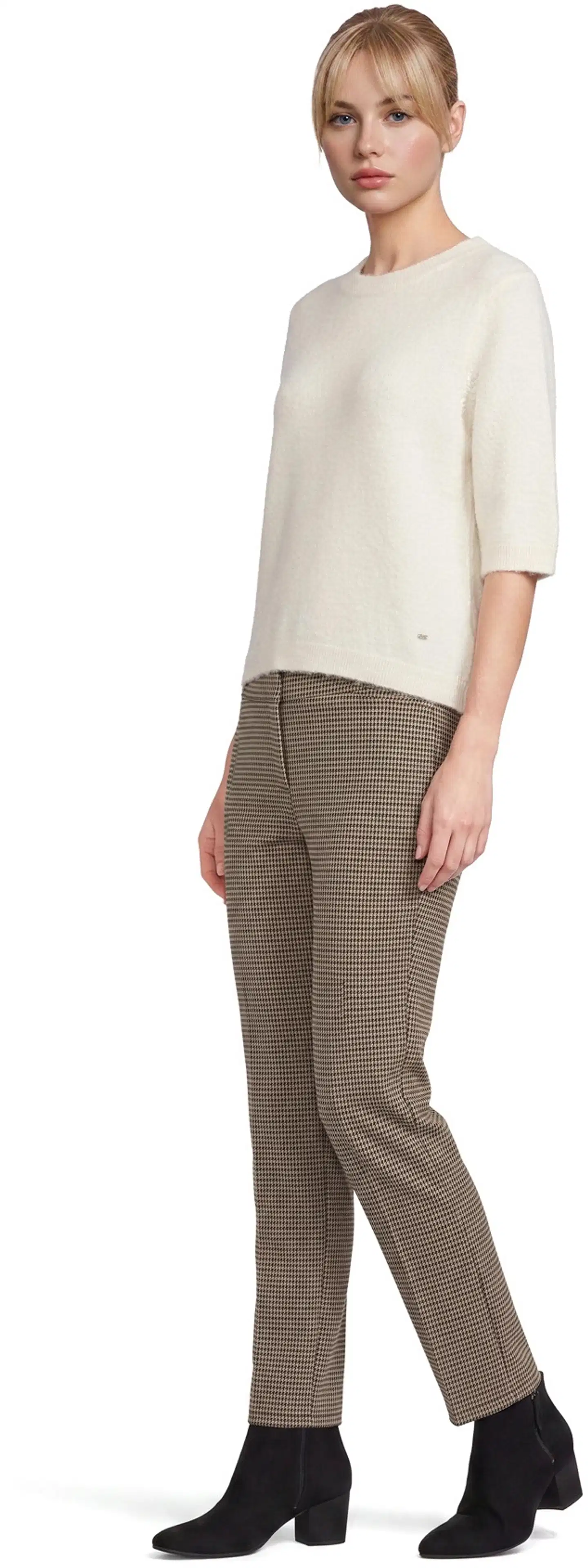 London Fog naisten neule Mohair 213L264001 - white - 4