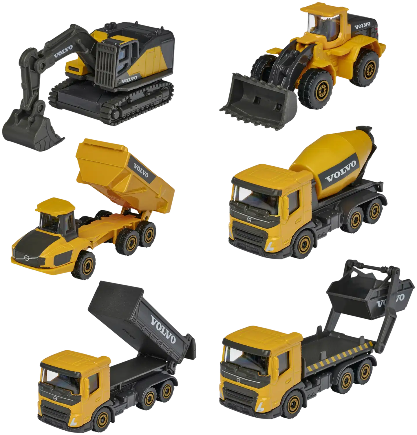 Majorette Volvo Premium työmaa-ajoneuvot, die-cast, 7,5 cm, lajitelma, myydään yksittäin - 3