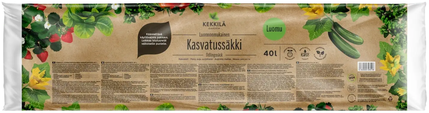 Kekkilä Kasvatussäkki 40 L, luonnonmukainen - 1